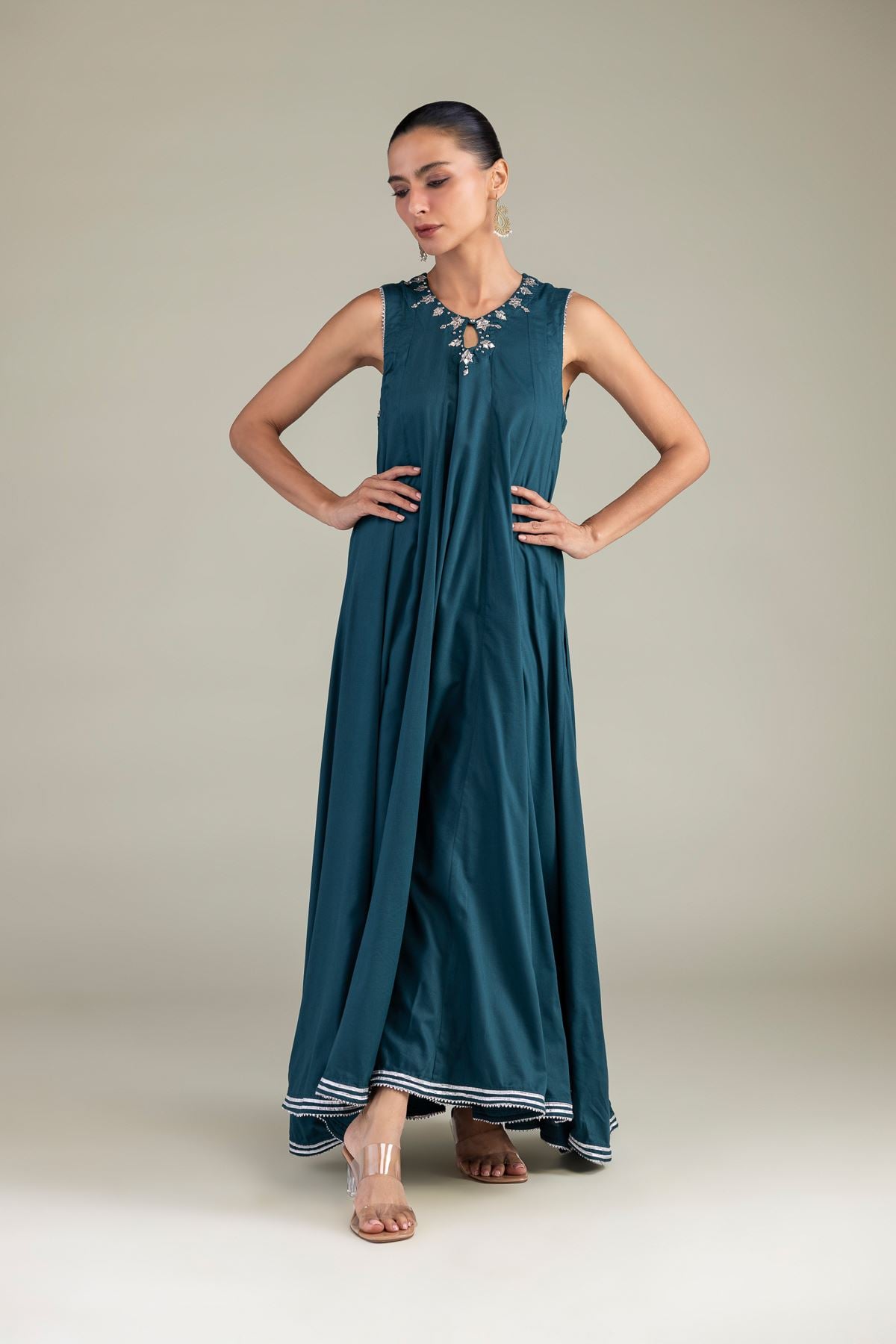 Dyed Blended Twill Pants - 8-26-301-A-C1-VG